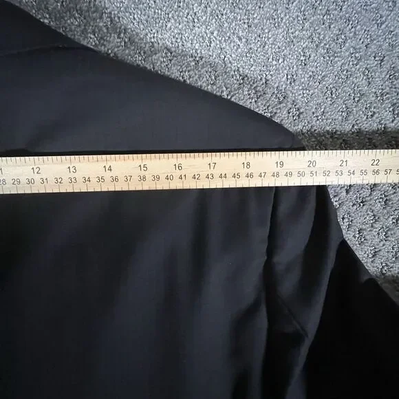 Hugo Boss Scorsese 42L Three Button Wool Suit 38 Pants Black‎ on Black Striped